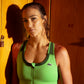 Sport Zipped Colour-Block Stretch Bralette-IF7320