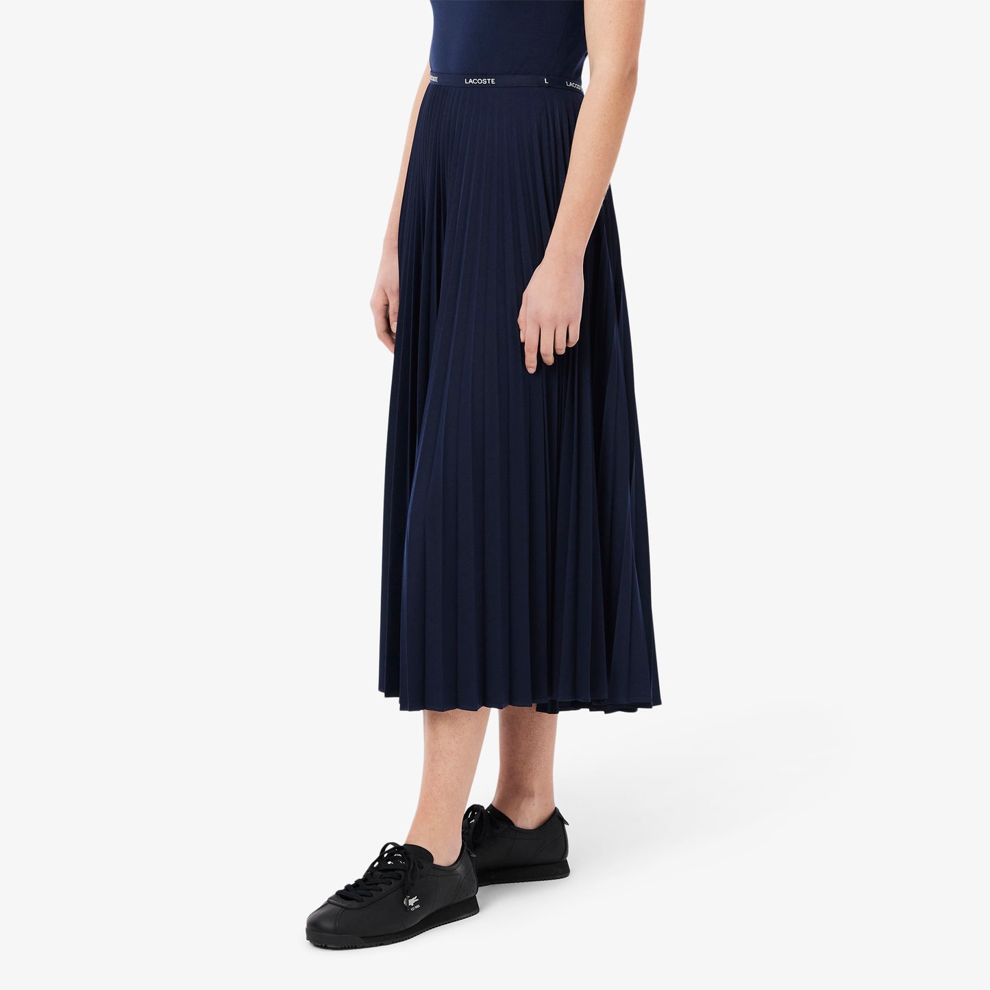 Long Pleated Elasticated Waist Skirt-JF1402