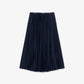 Long Pleated Elasticated Waist Skirt-JF1402