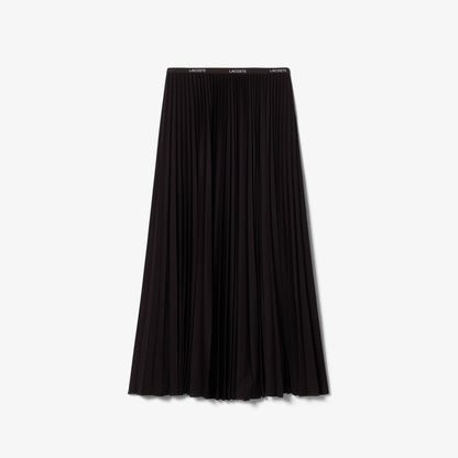 Long Pleated Elasticated Waist Skirt-JF1402