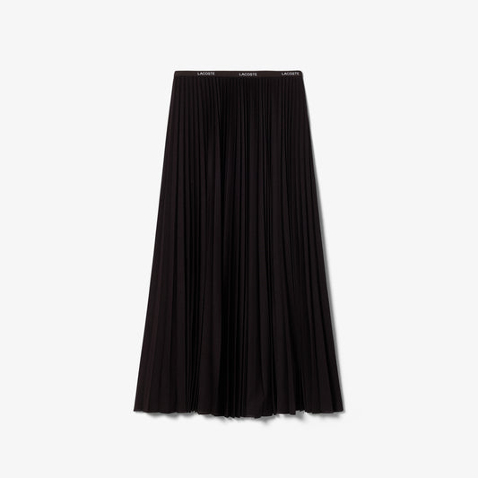 Long Pleated Elasticated Waist Skirt-JF1402