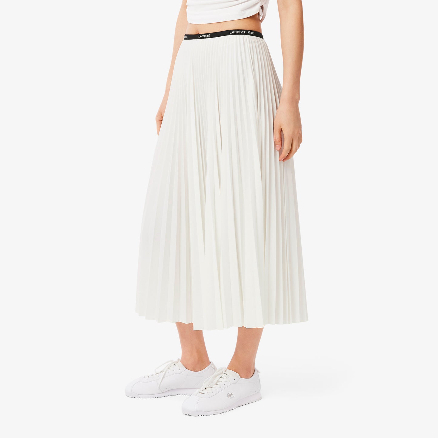 Long Pleated Elasticated Waist Skirt-JF1402
