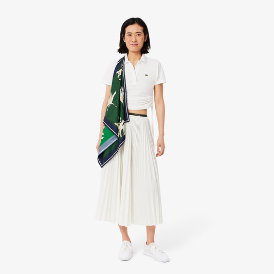 Long Pleated Elasticated Waist Skirt-JF1402