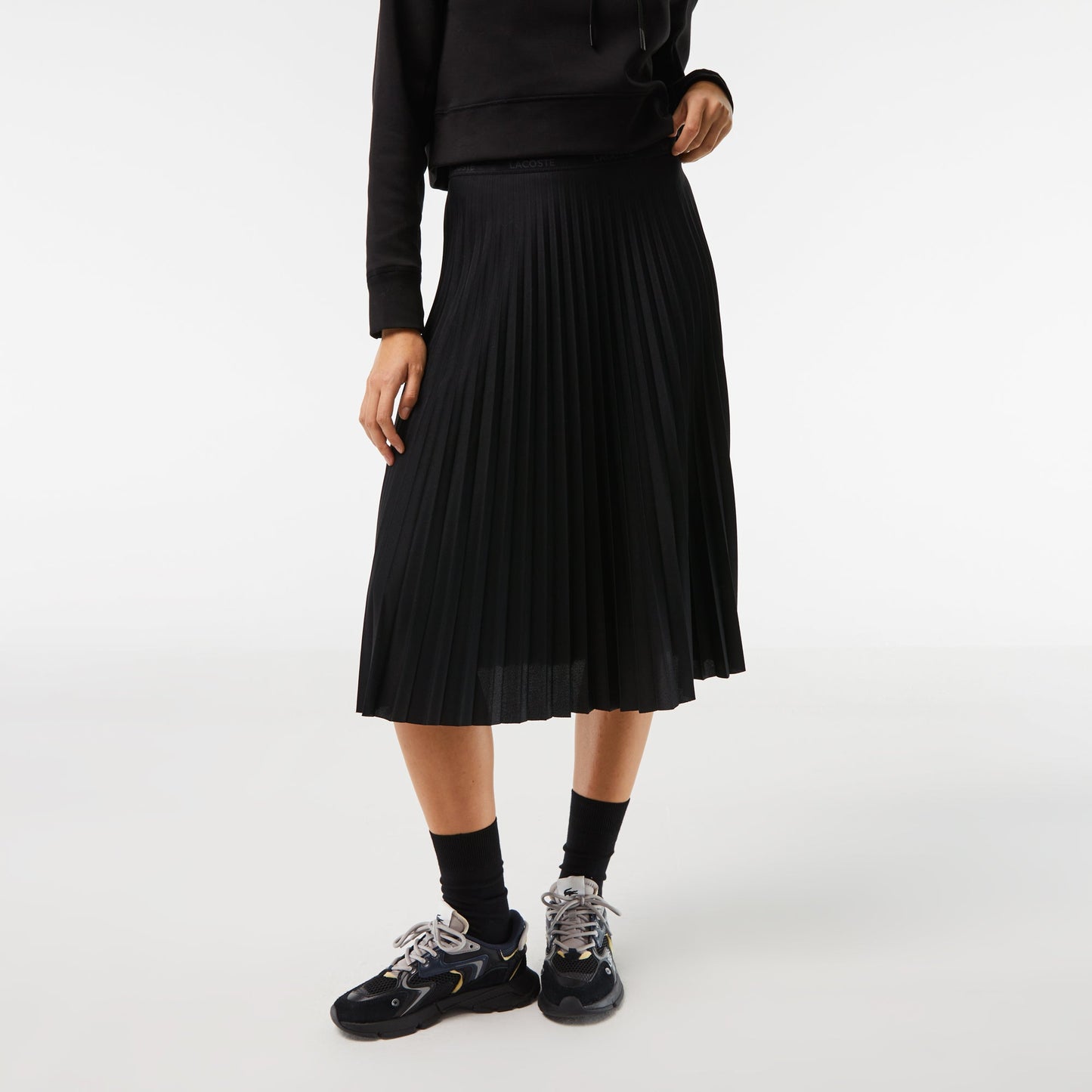 Elastic Waist Fluid Pleated Skirt - JF8050