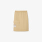 Straight Cut Twill Midi Skirt-JF9817