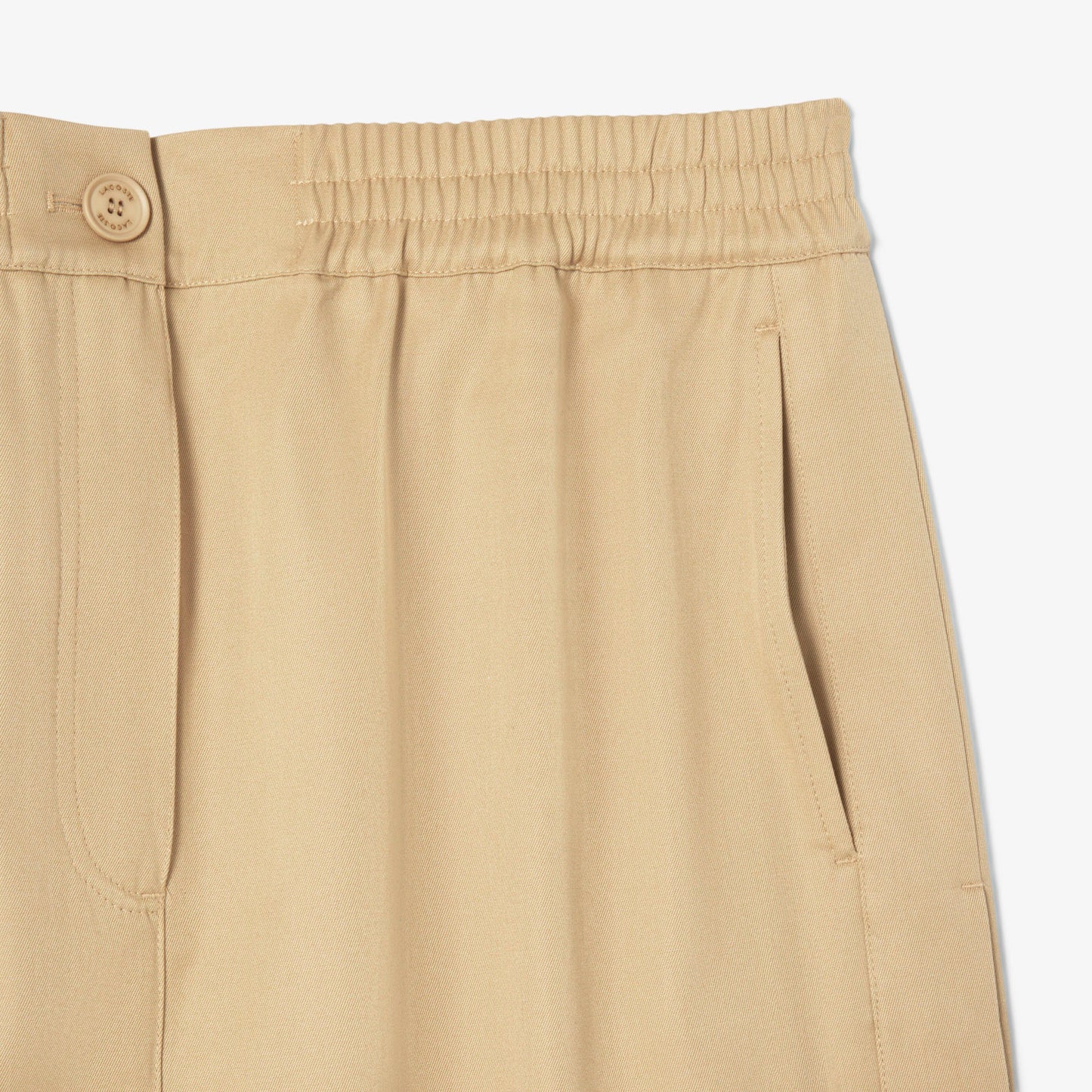 Straight Cut Twill Midi Skirt-JF9817
