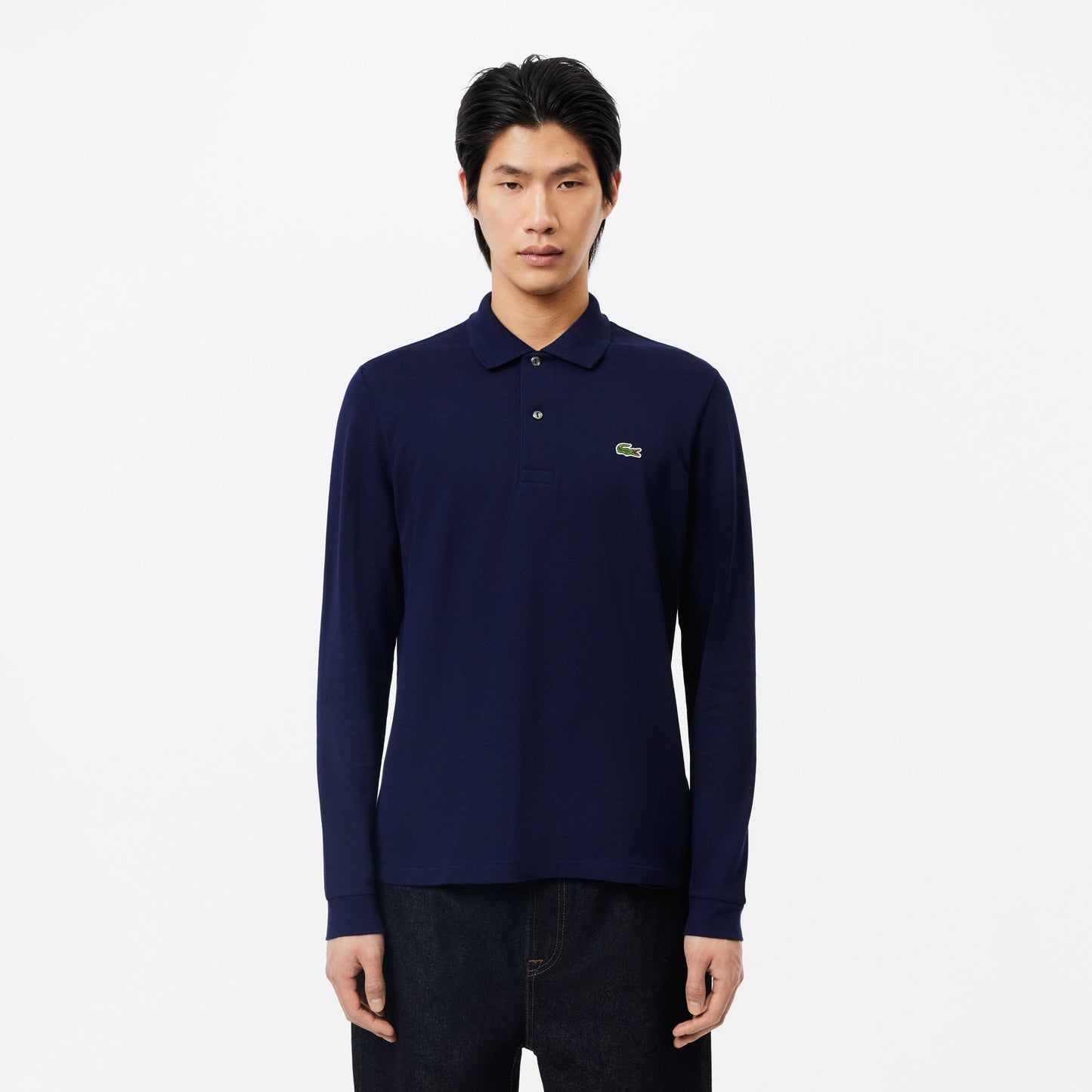Classic Fit Long Sleeved L.12.12 Polo Shirt-L1312