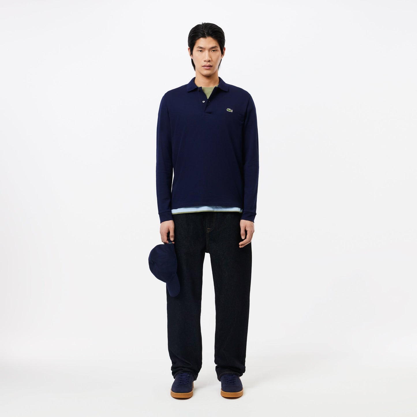 Classic Fit Long Sleeved L.12.12 Polo Shirt-L1312