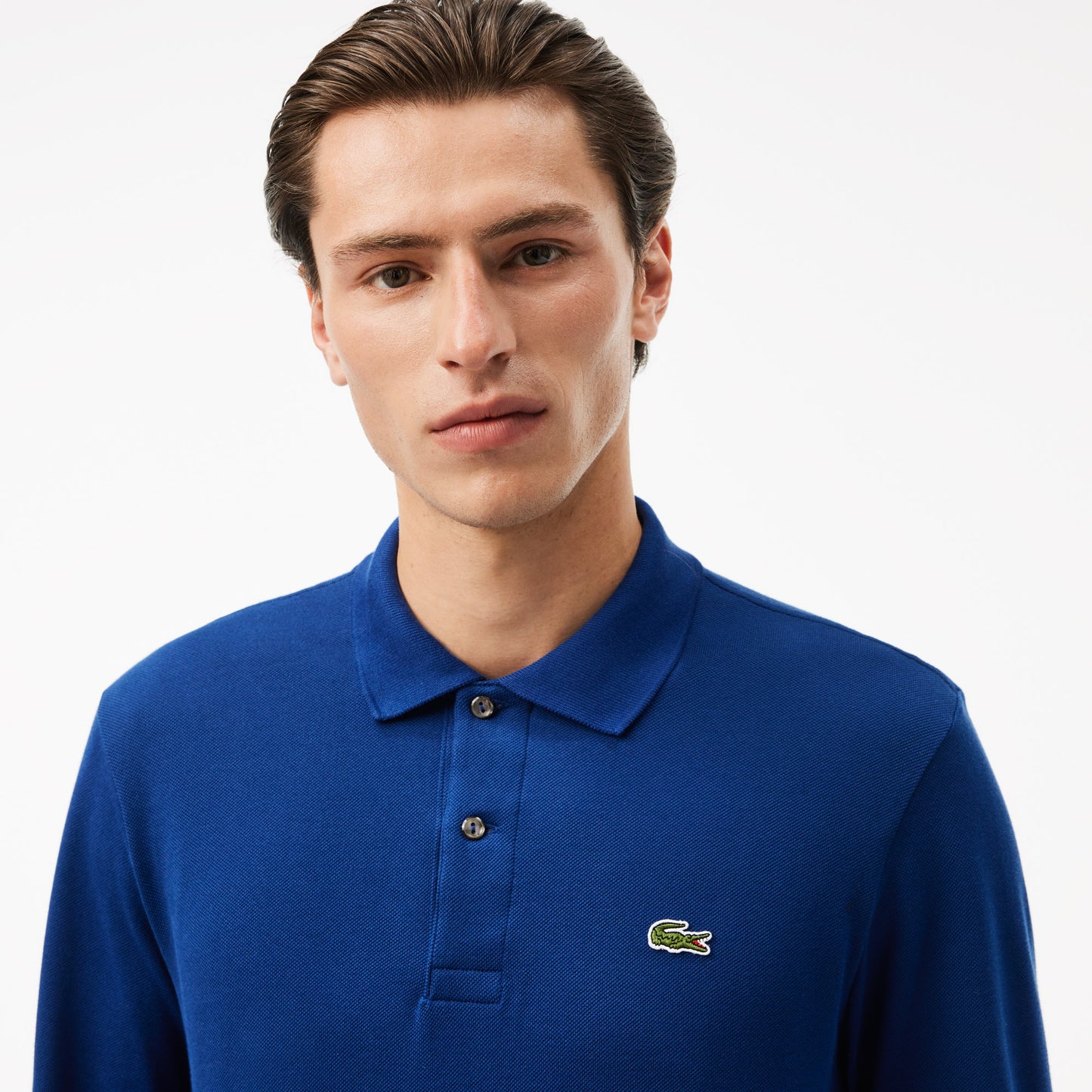 Classic Fit Long Sleeved L.12.12 Polo Shirt - L1312