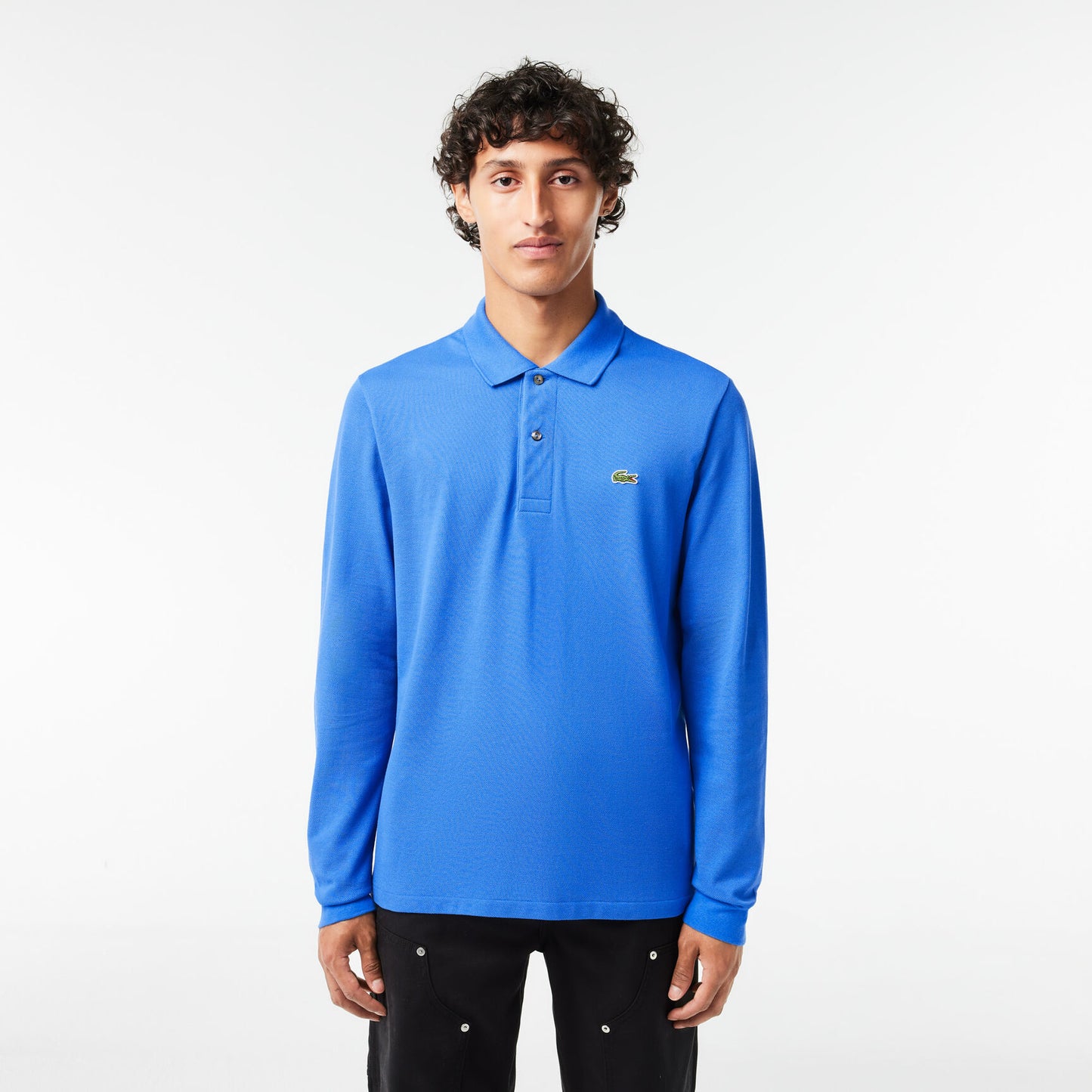 Classic Fit Long Sleeved L.12.12 Polo Shirt