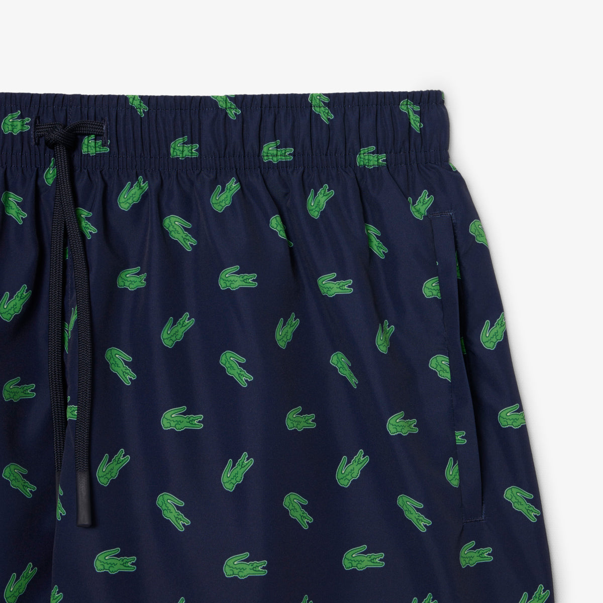 Mid Length Crocodile Print Swim Trunks-MH1851