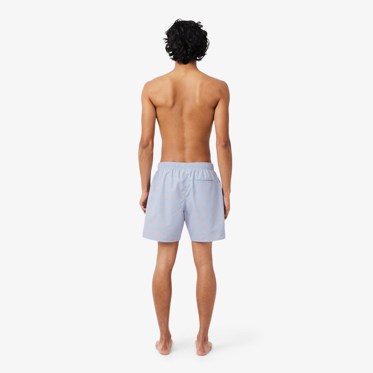 Mid Length Crocodile Print Swim Trunks-MH1851