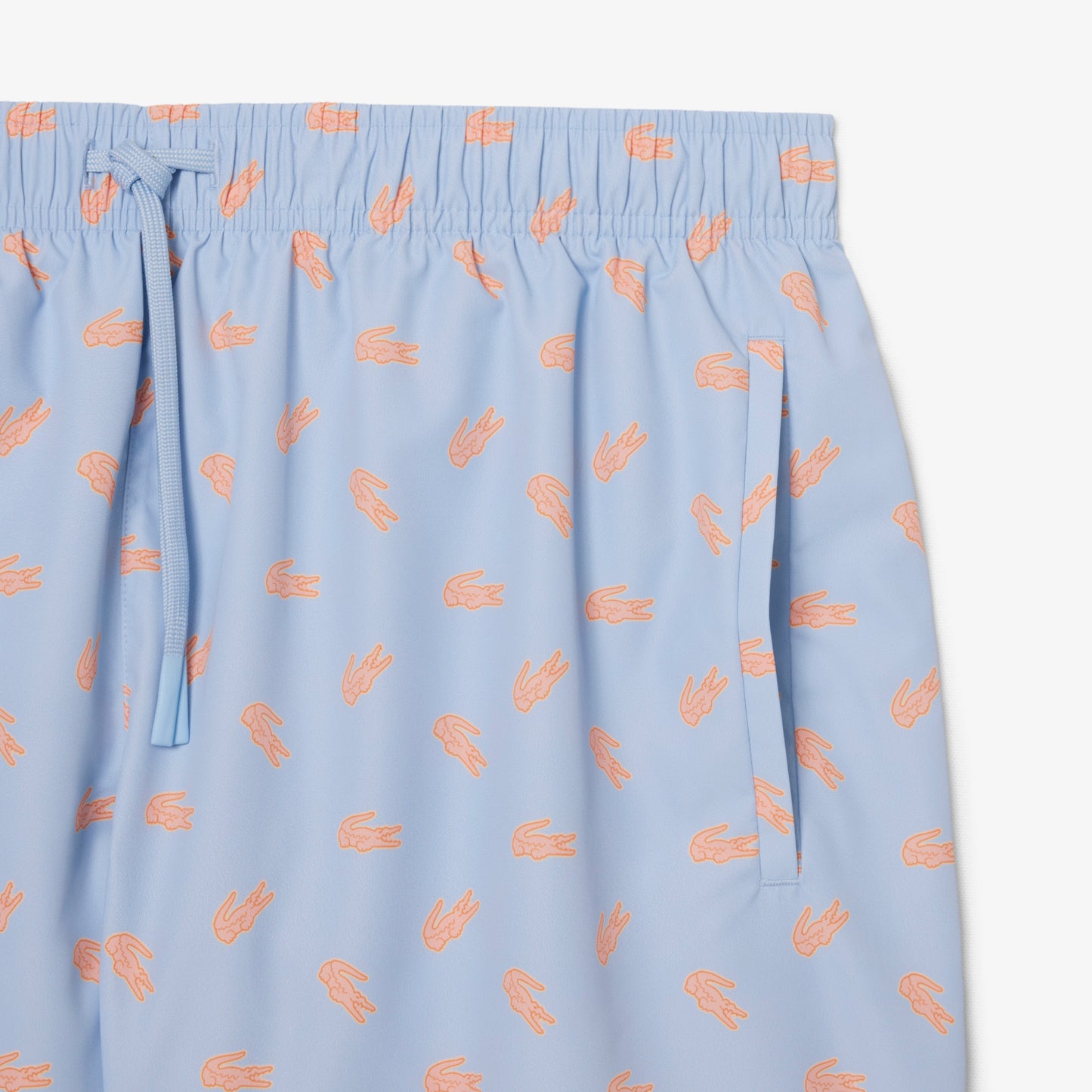 Mid Length Crocodile Print Swim Trunks-MH1851