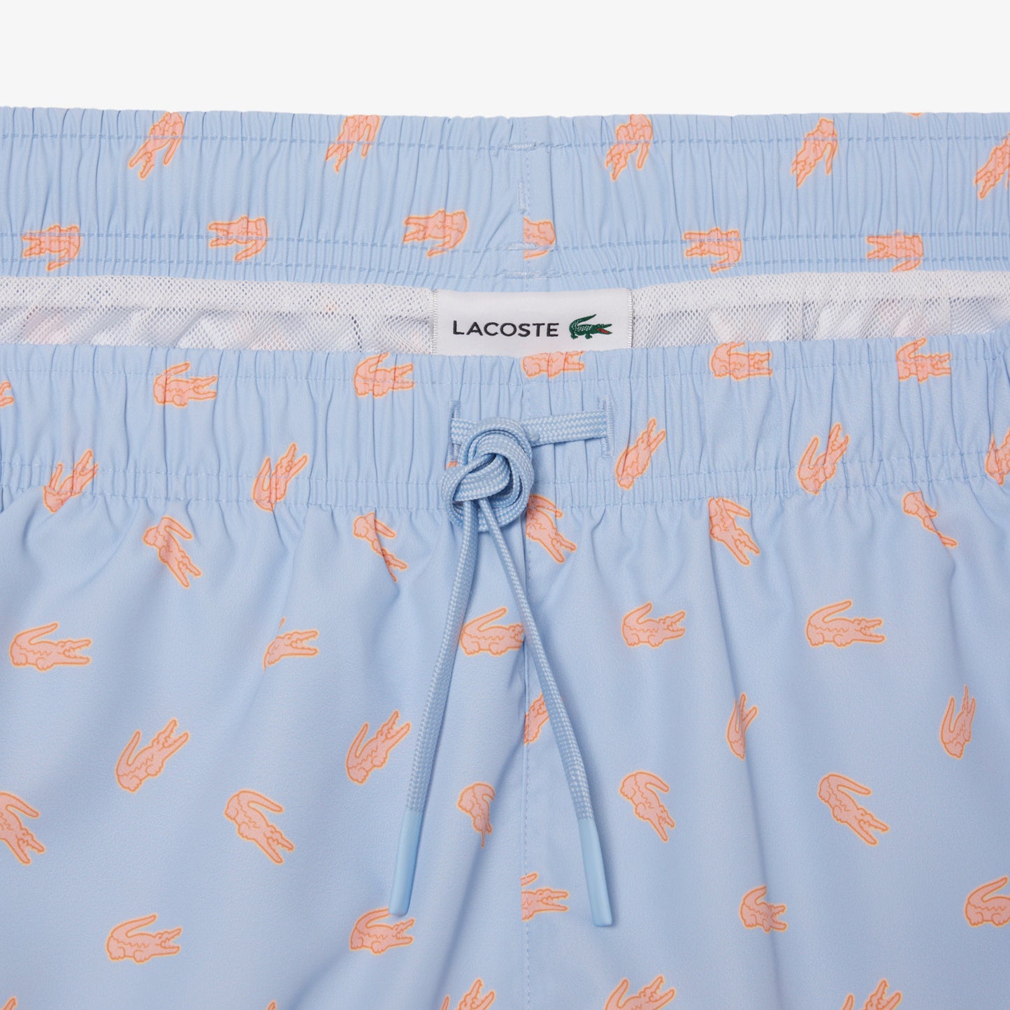 Mid Length Crocodile Print Swim Trunks-MH1851
