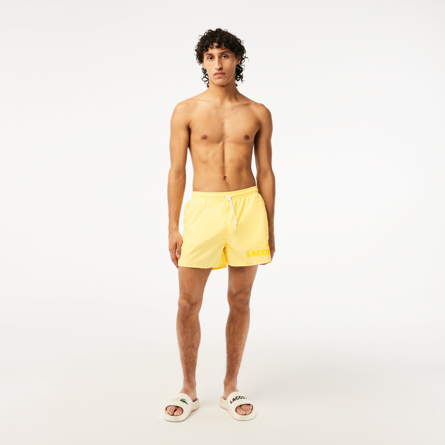 Men’s Lacoste Quick Dry Swim Trunks with Integrated Lining - MH5637