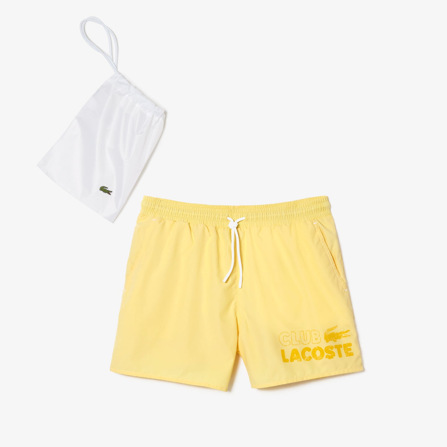 Men’s Lacoste Quick Dry Swim Trunks with Integrated Lining - MH5637