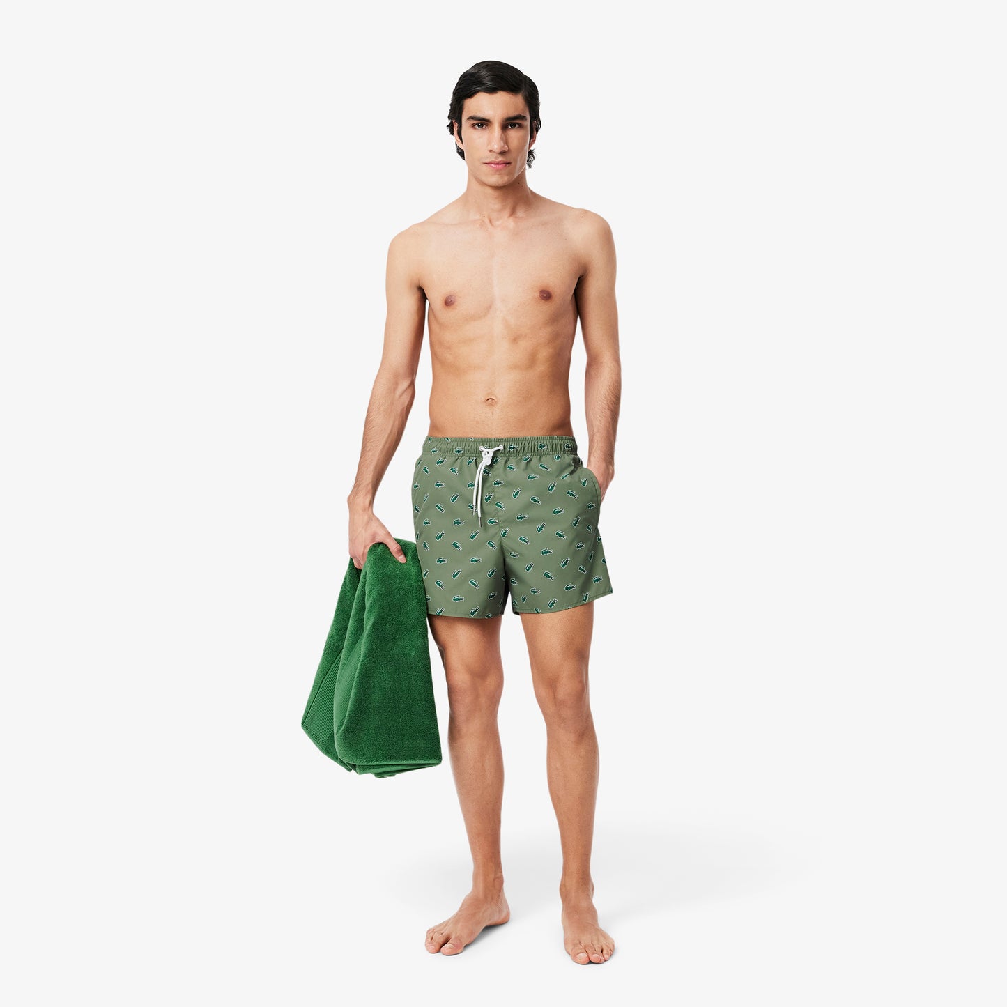 Crocodile Print Swim Trunks-MH7188