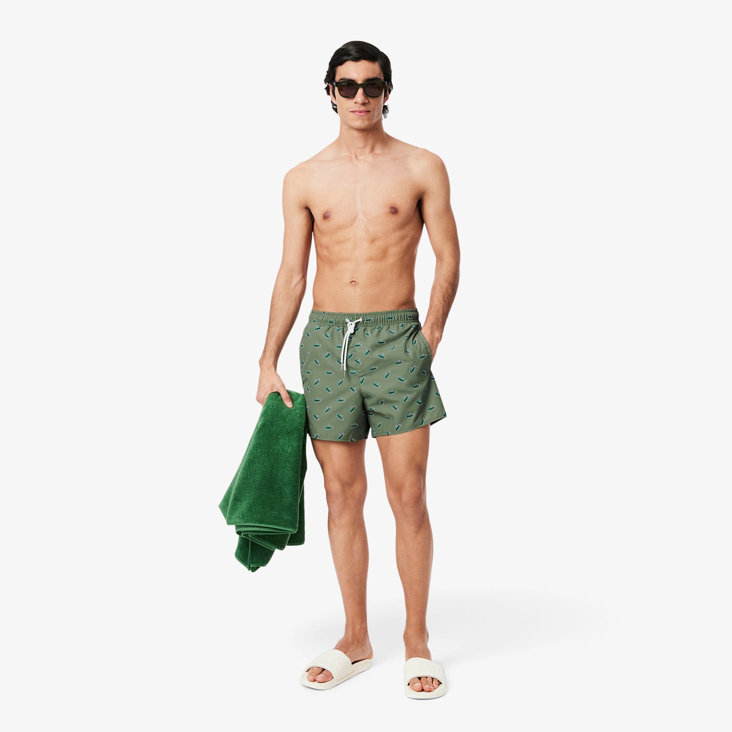 Crocodile Print Swim Trunks-MH7188