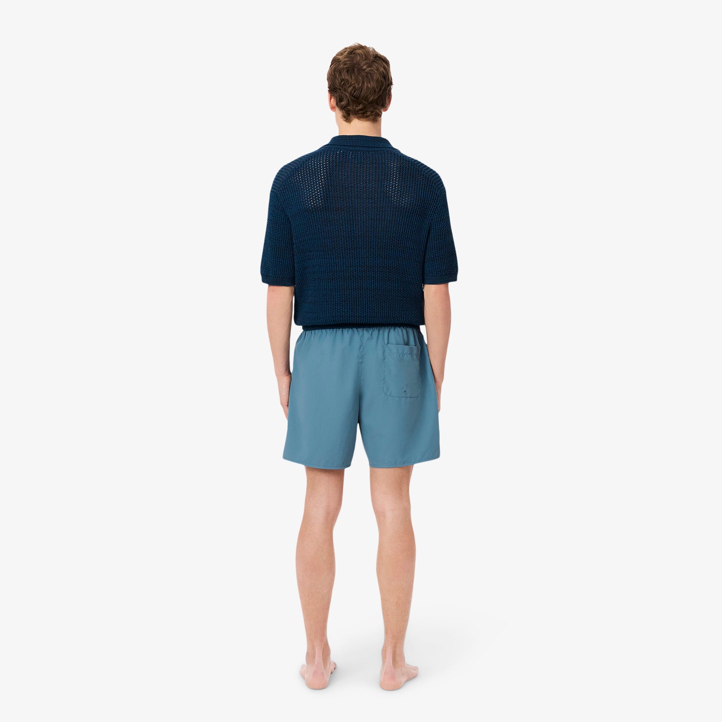Mid Length Monochrome Swim Trunks - MH9088