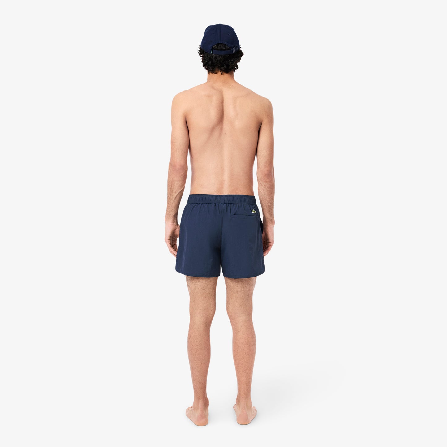 Short Badge Accent Swim Trunks-MH9106