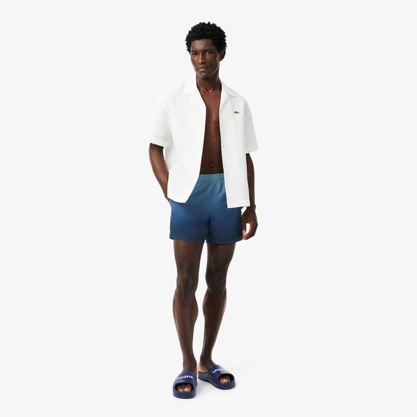 Short Ombre Print Swim Trunks-MH9108