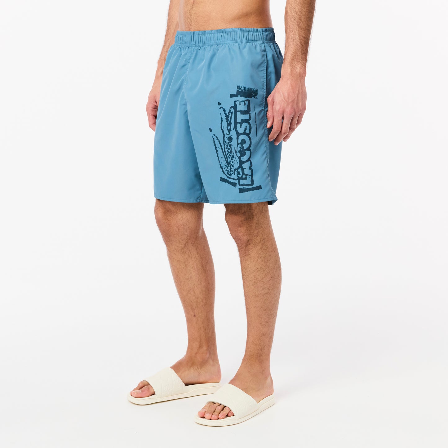 Long Branded Swim Trunks-MH9135