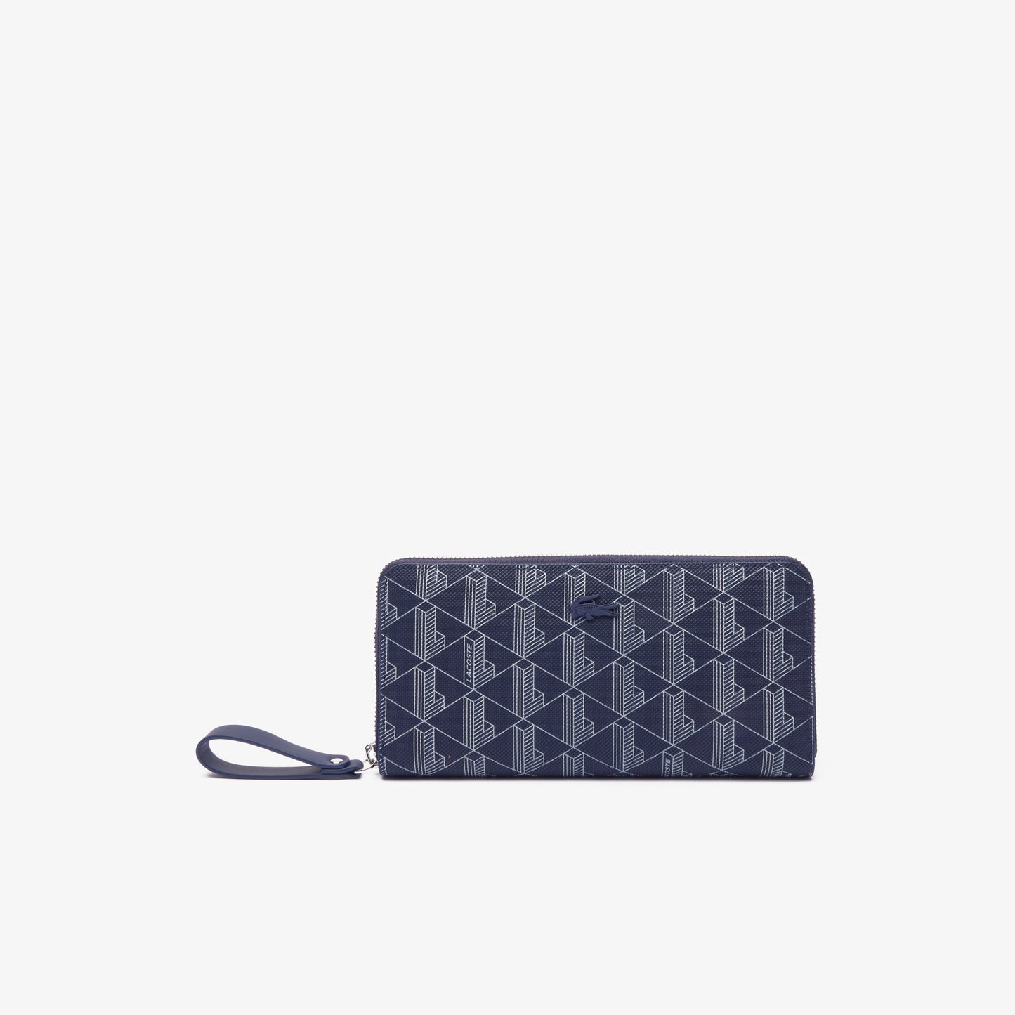 Women's Lacoste Monogram Print Zip Wallet - NF3958DG