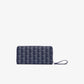 Women's Lacoste Monogram Print Zip Wallet - NF3958DG