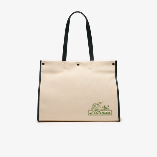 Womens Lacoste Print Front Tote Bag