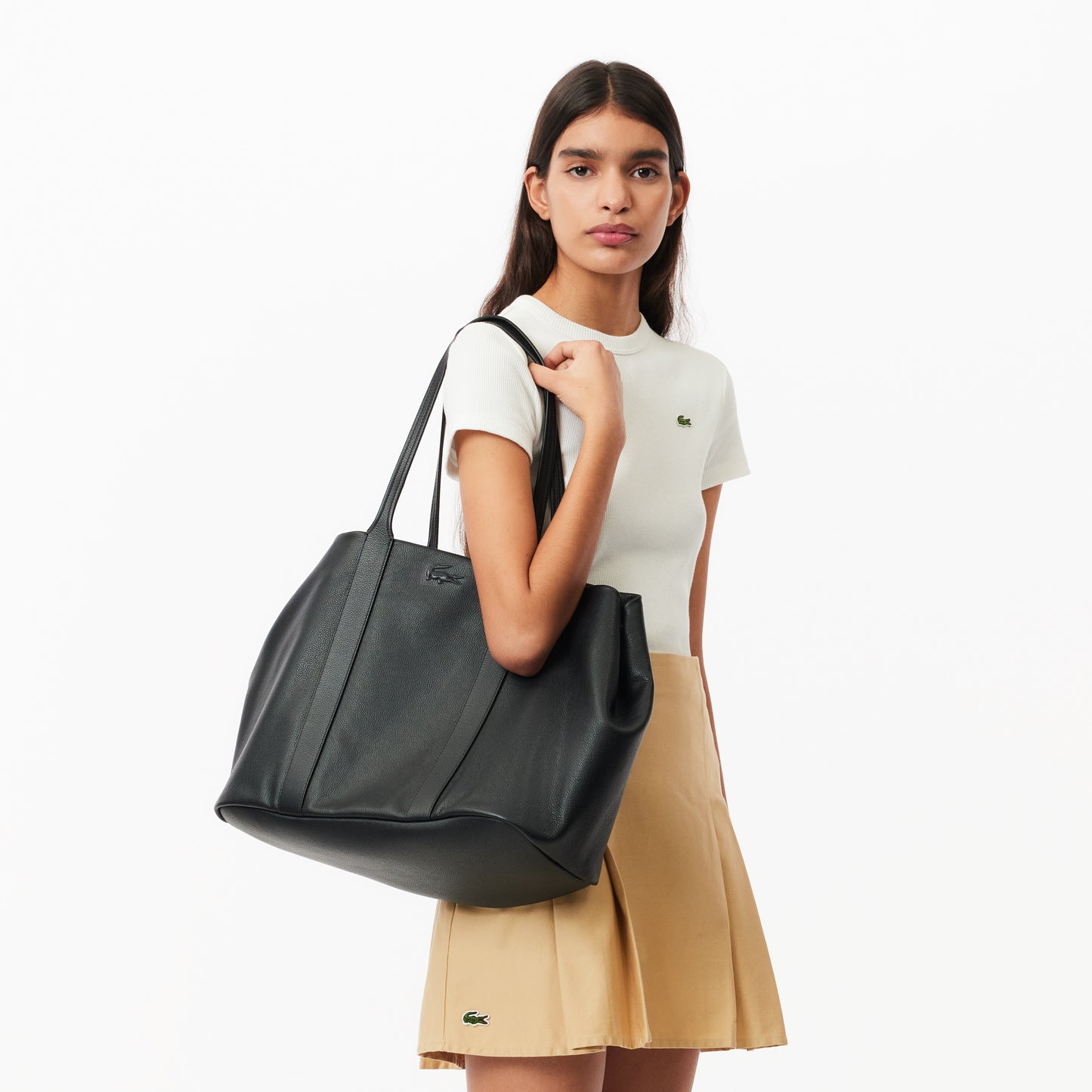XXL City Court Grain Leather Tote-NF4627IE