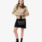 Maheki Embossed Leather Shoulder Bag - NF4712MH