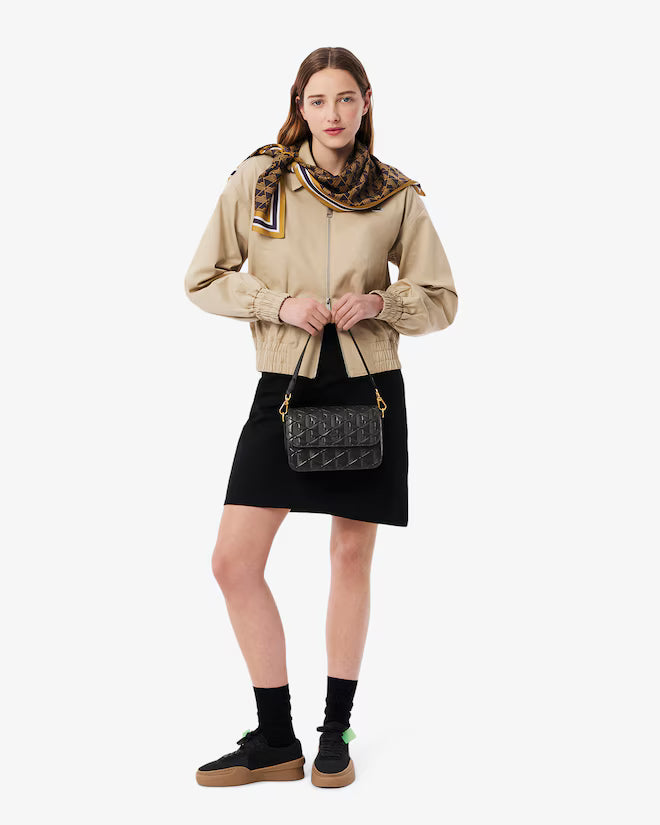 Maheki Embossed Leather Shoulder Bag - NF4712MH