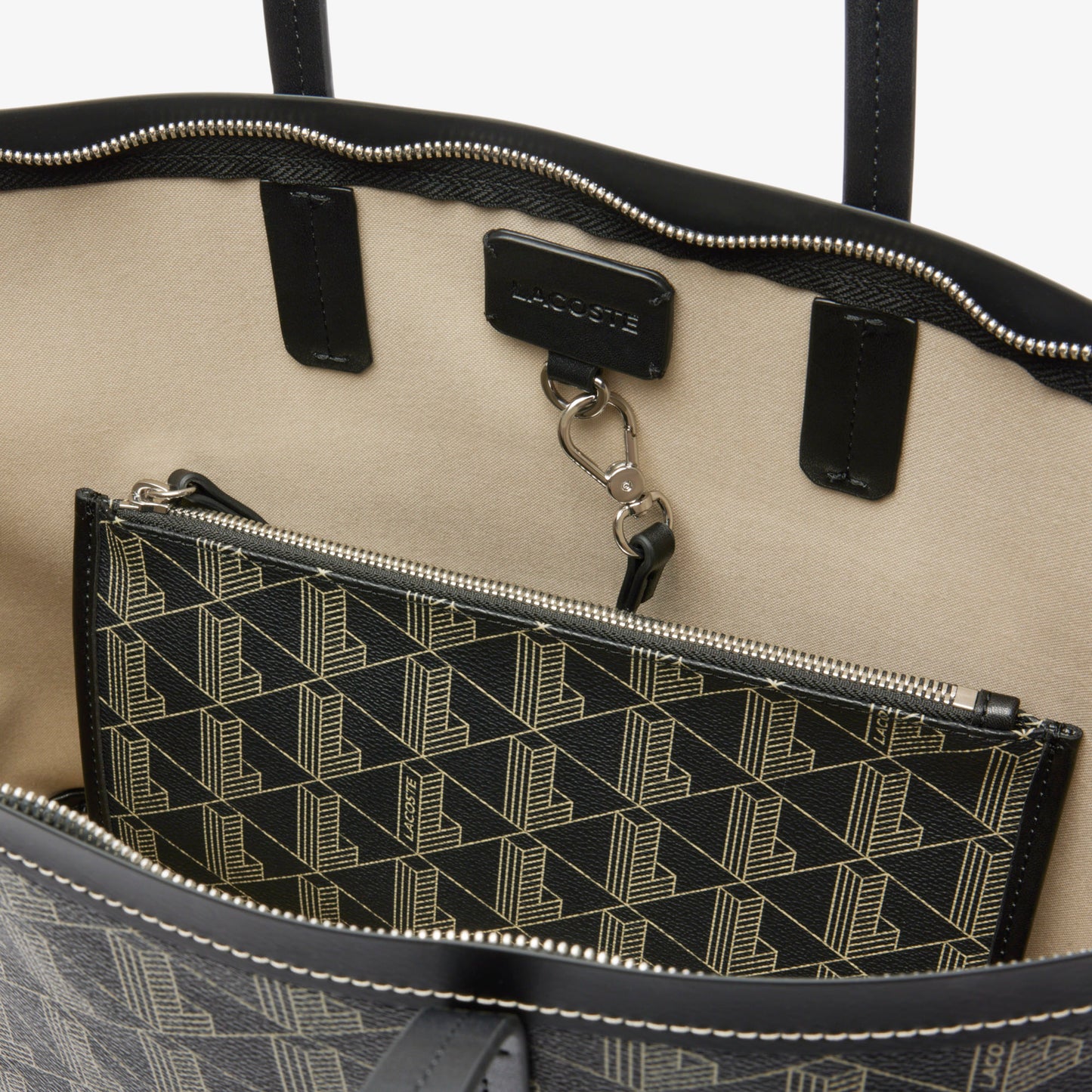 Zely Grained Tote with Pouch-NF5001ZE
