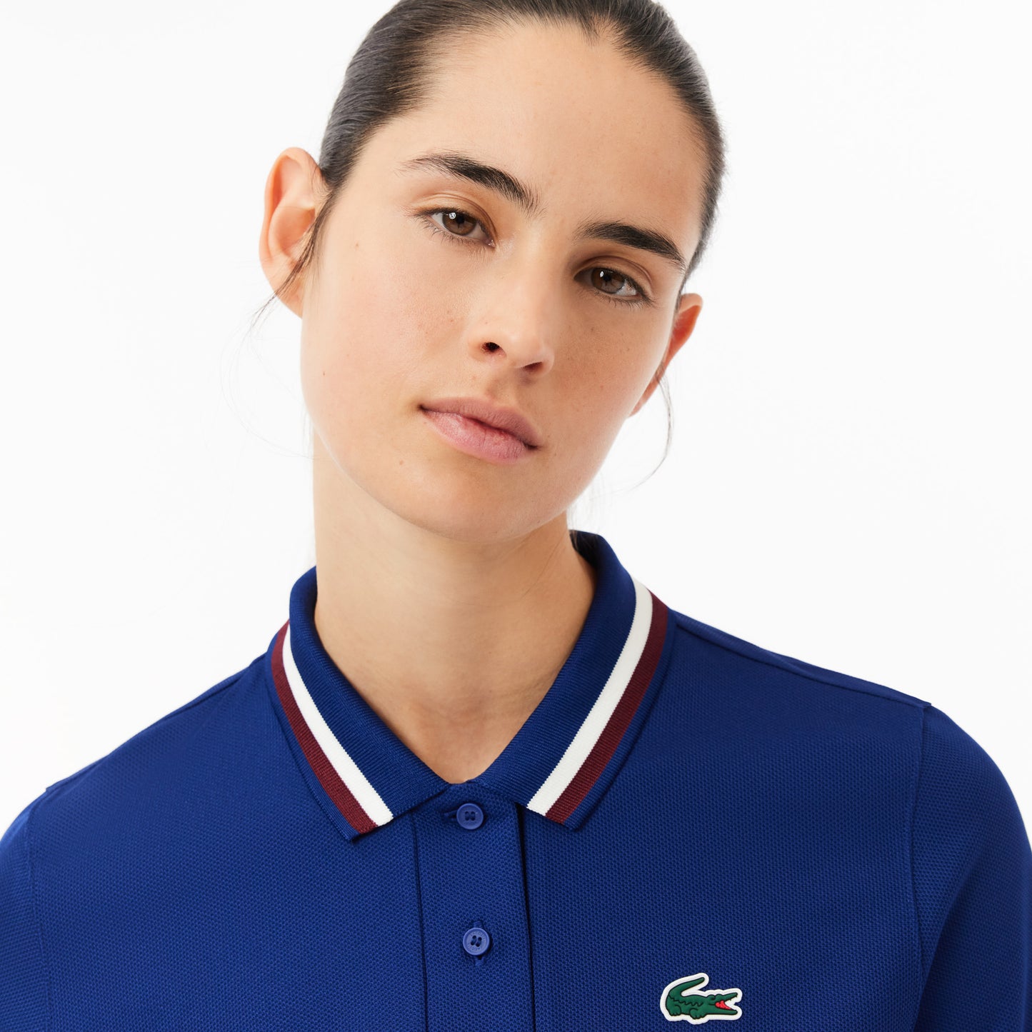 Piqué Sport Polo Shirt with Contrast Striped Collar - PF0965