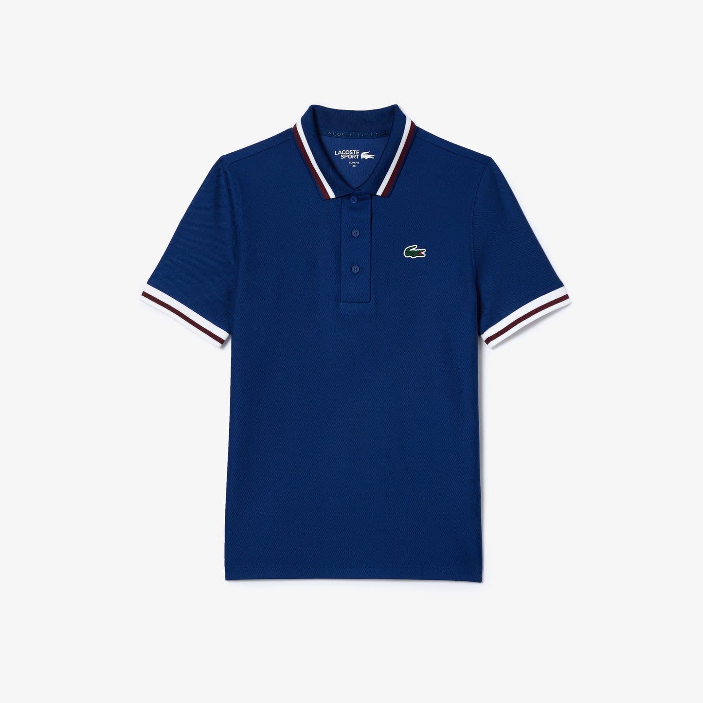 Piqué Sport Polo Shirt with Contrast Striped Collar - PF0965