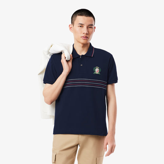Classic Fit L.12.12 Embroidered Shield Polo Shirt-PH0037
