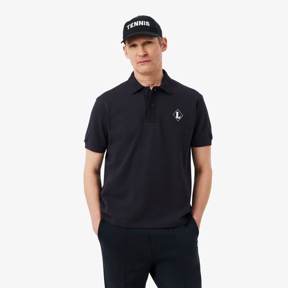 French Made Classic Fit Badge Polo Shirt-PH0719
