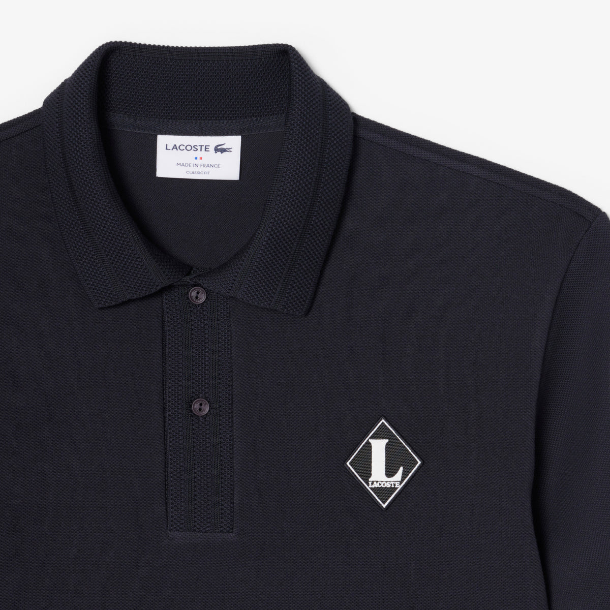 French Made Classic Fit Badge Polo Shirt-PH0719