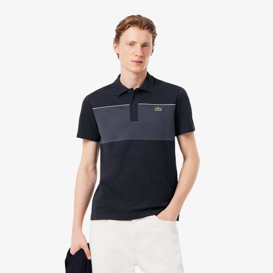 Regular Fit Colour-Block Piqué Polo Shirt-PH0895