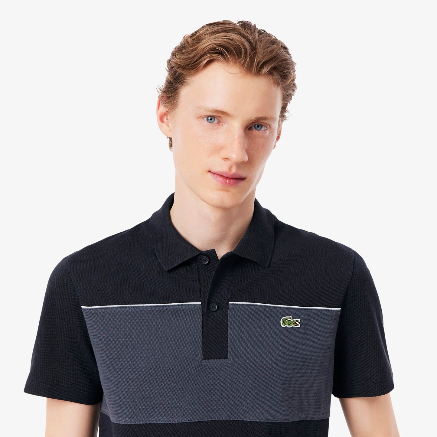 Regular Fit Colour-Block Piqué Polo Shirt-PH0895
