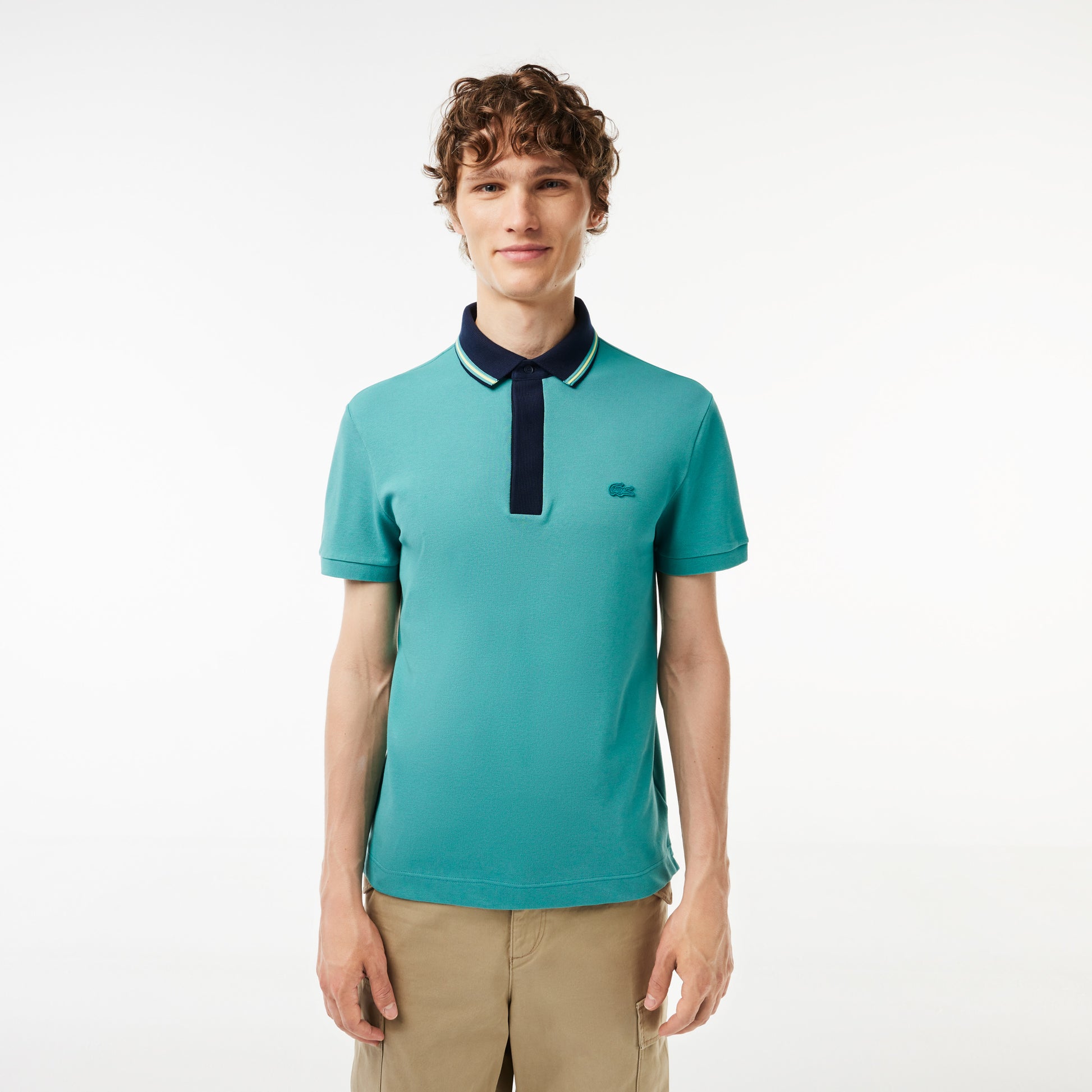 Smart Paris Regular Fit Contrast Neck Polo Shirt