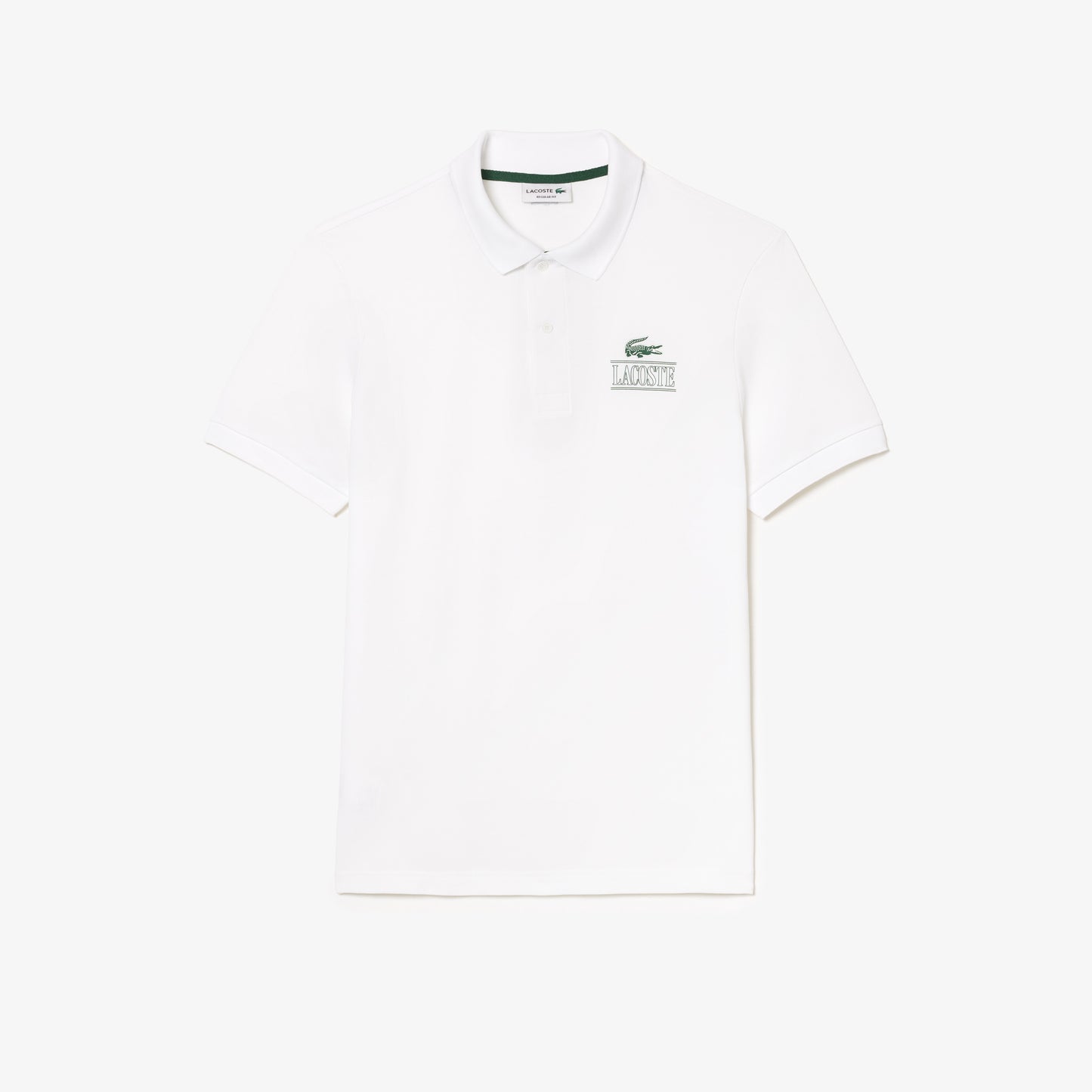 Lacoste Signature Print Stretch Piqué Polo Shirt - PH1136