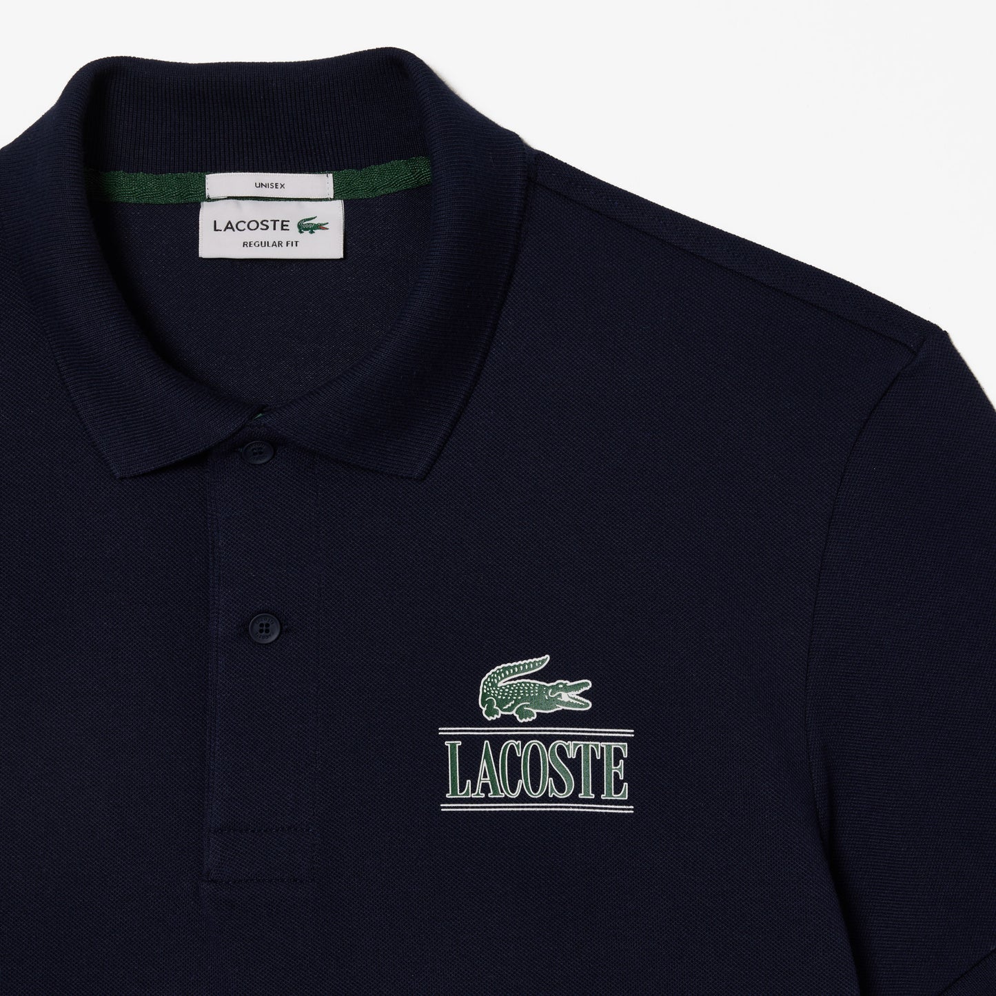 Lacoste Signature Print Stretch Pique Polo Shirt - PH1136