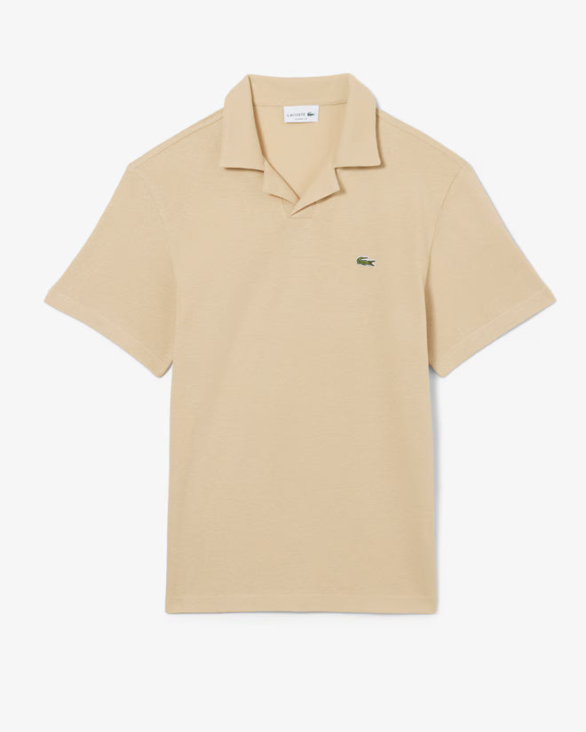 Classic Fit Cotton-Linen Polo Shirt-PH2449