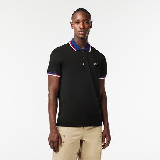 Regular Fit Stretch Cotton Piqué Contrast Collar Polo Shirt - PH3461