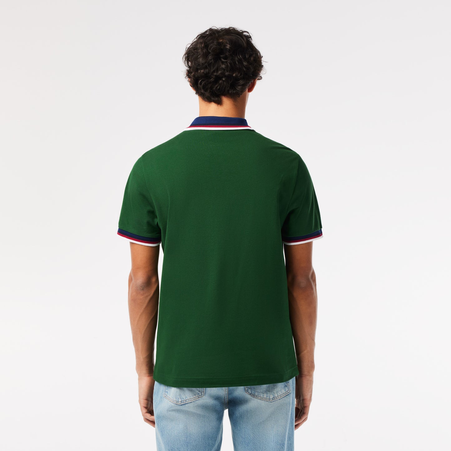 Regular Fit Stretch Cotton Piqué Contrast Collar Polo Shirt - PH3461