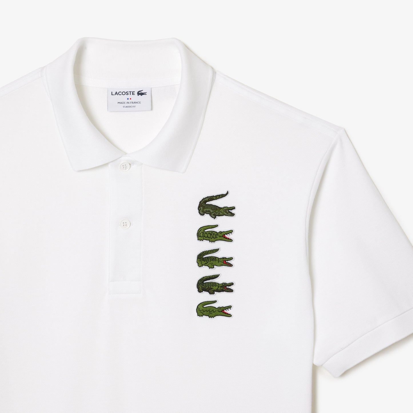 Croc Badge Pique Polo Shirt