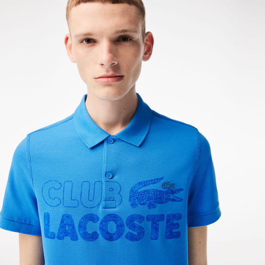 Men’s Lacoste Organic Cotton Printed Polo Shirt - PH5452