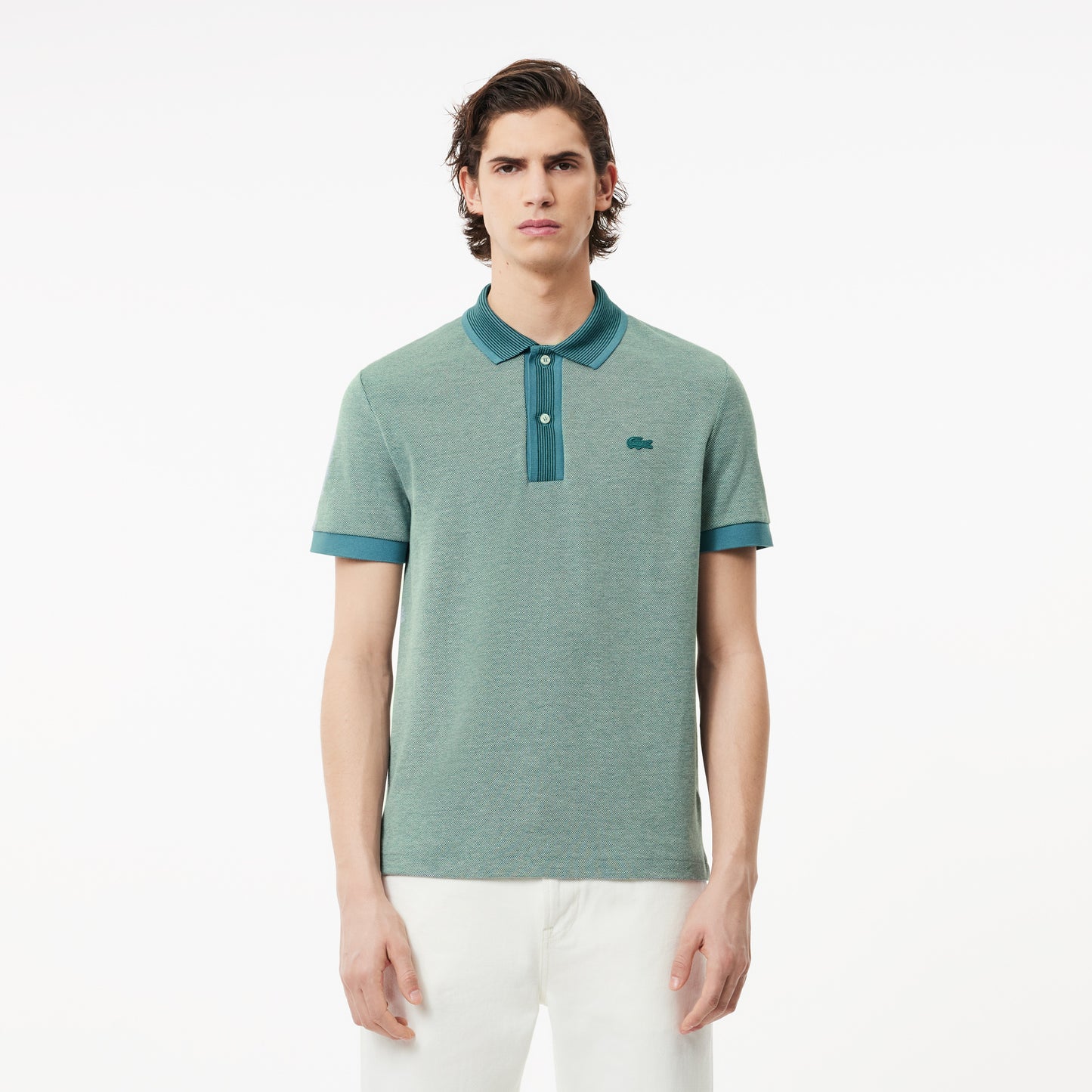 Regular Fit Contrast Caviar Texturized Piqué Polo Shirt - PH7359