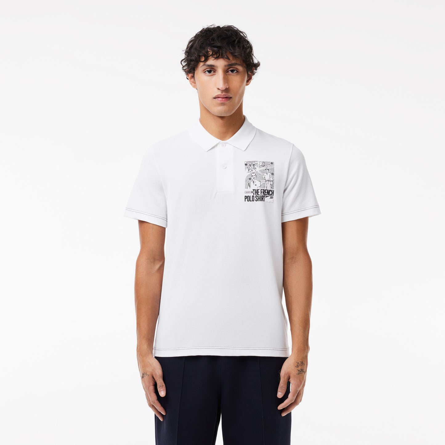 Regular Fit Lacoste Movement Printed Polo Shirt